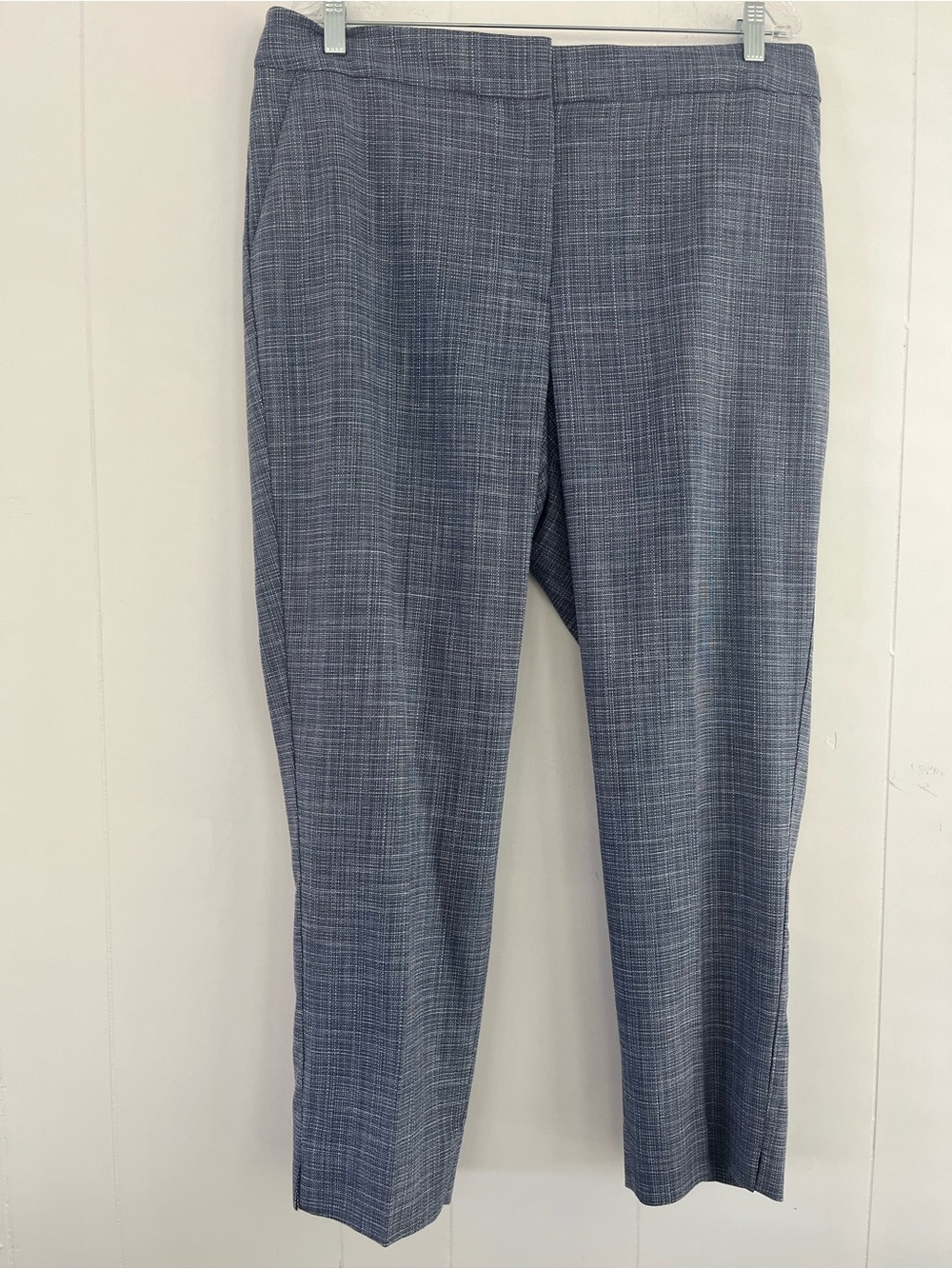 Talbots Blue Tweed Ankle Pants Women’s Size 14